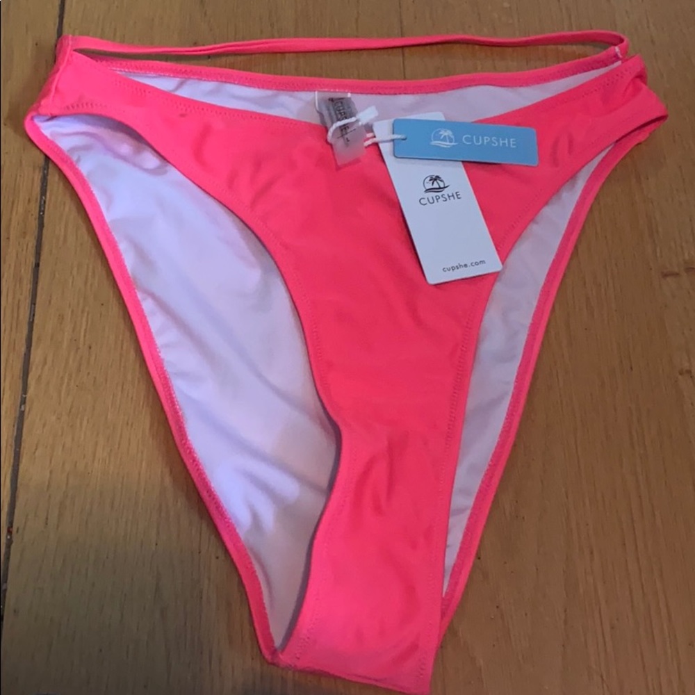 CUPSHE Women’s High Leg Strappy Bikini Bottoms